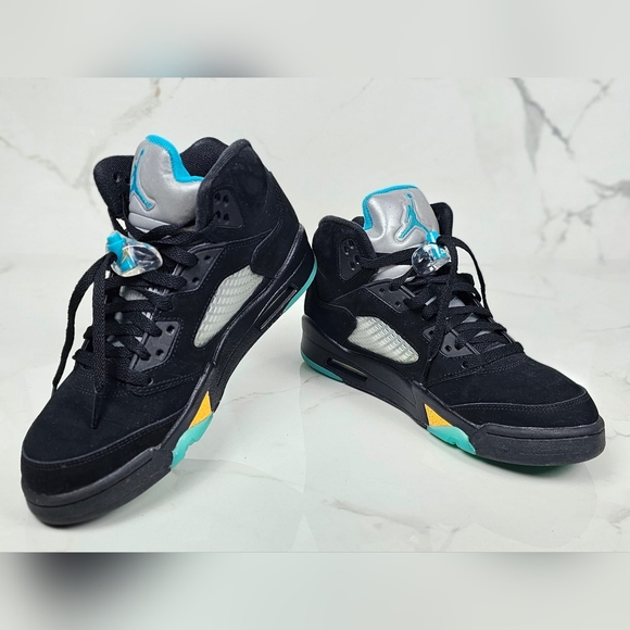 Nike Air Jordan 5 retro Aqua Black Taxi Aquatone DD0587-047 size 8.5